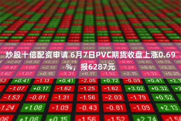 炒股十倍配资申请 6月7日PVC期货收盘上涨0.69%，报6287元